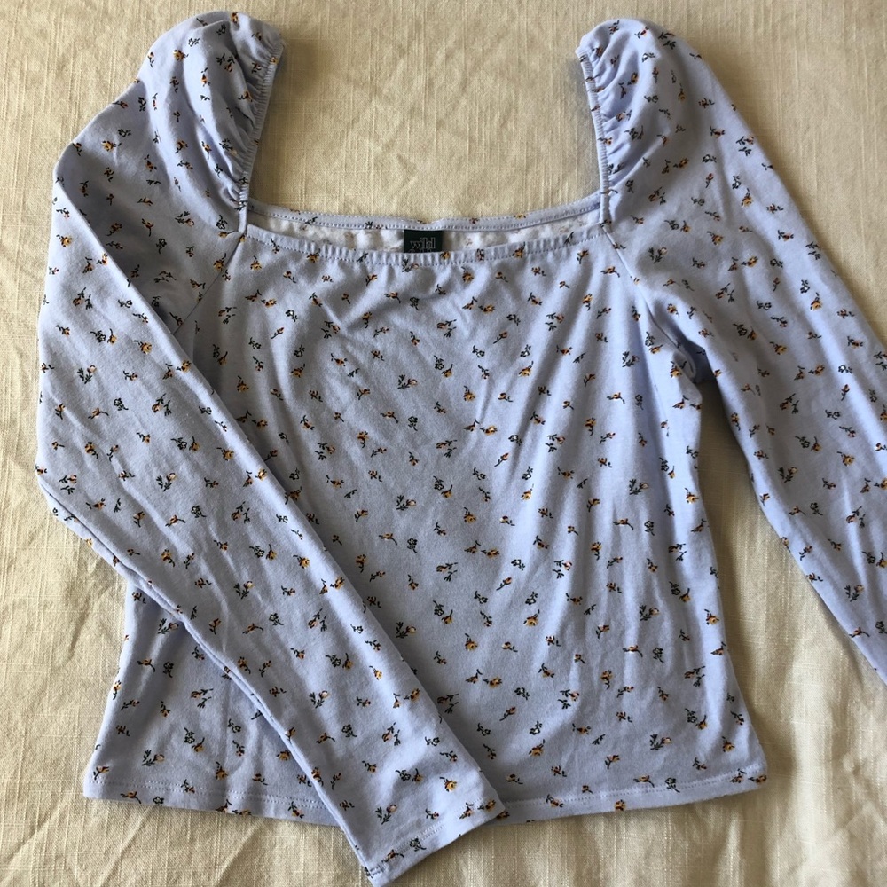 Wild Fable Floral Print Square Neck Blouse